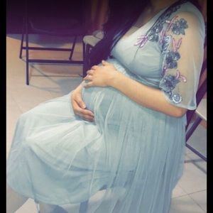 Maternity midi dress